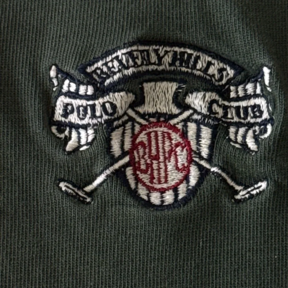Rare Vintage Beverly Hills Polo Club Rugby Long Sleeve Ralph Lauren Embroidered